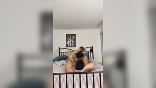 Cutie popping balloons get seduce by Latino Thug (sucking and fucking and female moaning) HOT