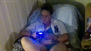 She Turns Me On While Her Panties Are Getting Wet While Playing Video Games