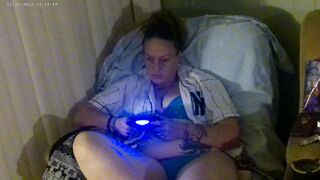 She Turns Me On While Her Panties Are Getting Wet While Playing Video Games