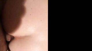 Big cock in the ass of my interracial amateur pawg neighbor.
