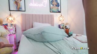 Horny Tgirl Stretches Ass with Huge Dildo