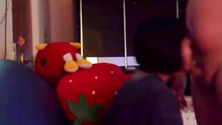 Asian Babe Sucks and Doggy Fucks