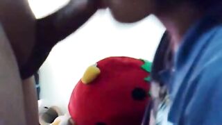 Asian Babe Sucks and Doggy Fucks