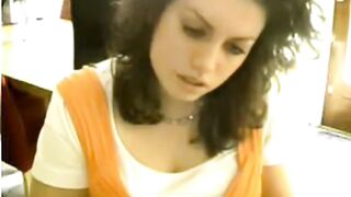 Solo Girl Masturbating on Webcam -5