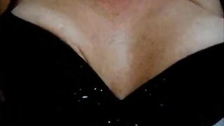 German Amateur POV Cumshot in Stockings -2