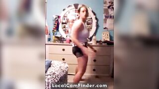 Chunky Amateur BBW with Big Tits on Webcam Strips