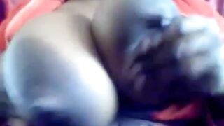 Big-Tit Black BBW's Webcam Solo -2