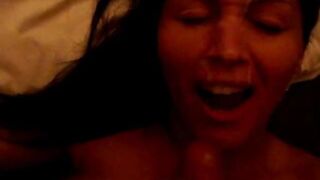 Cute Amateur Girl Receives Facial
