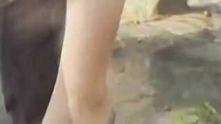 Asian Amateur Couple's Outdoor Fun