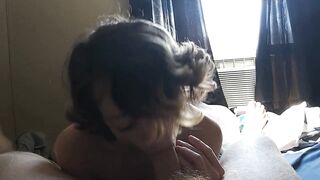Sexy Babe Gives a Blowjob and Shows Off Her Feet! -2