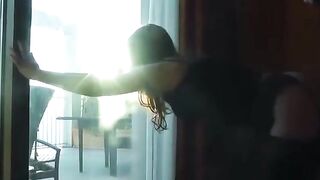 Italian Girl's Painful First Time Anal Sex by the Window