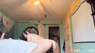 Busty Milf Rides 2 Huge Dildos to Orgasm on Webcam