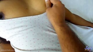 Sri Lankan - StepSister with Wet Pussy, I Fuck & Cum on her Hairy pussy - Asian Hot Couple