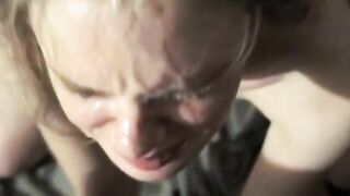 Cute Amateur Girl Earns a Huge Facial Reward
