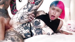 Cute little step sister giving pussy for lick and hard fuck