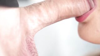 German Babe's Sloppy Deepthroat BJ