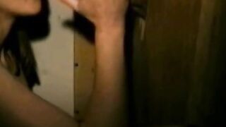 Glory Hole Cock Sucking in an Adult Theater