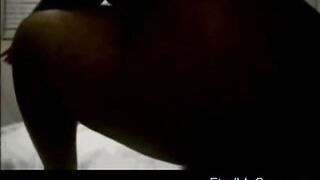 BBW Ebony Plays With Banana On Webcam -2
