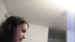 Non-stop squirting amateur in stockings