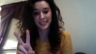Shy Girl with Big Tits Masturbates on Webcam