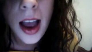 Shy Girl with Big Tits Masturbates on Webcam