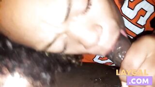 Mature Amateur's Sloppy Deep Throat Gag & Swallow