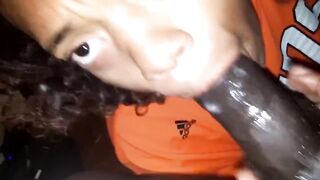 Mature Amateur's Sloppy Deep Throat Gag & Swallow
