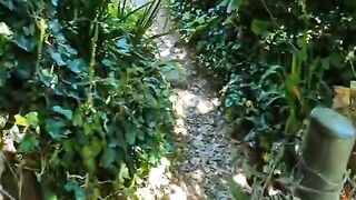 Mature Blonde Sue Masturbates in the Woods