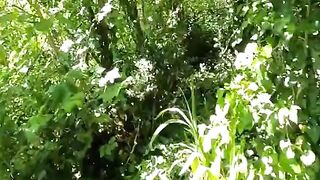 Mature Blonde Sue Masturbates in the Woods