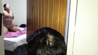 Perverted old man fucks his beautiful busty stepdaughter