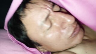 Perverted old man fucks his beautiful busty stepdaughter