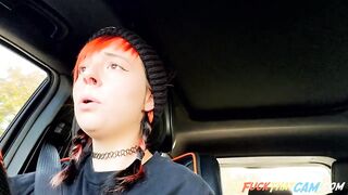 Orgasmic Drive - Public Car Solo with a Teen Webcam Girl