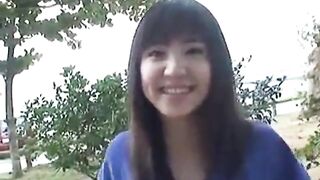 Outdoor Asian Amateur in Lingerie -2