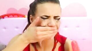 Crazy Deep Throat Webcam Girl Uses Sex Toys