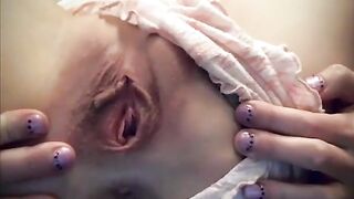 Ashley gapes her tight blonde pussy on webcam