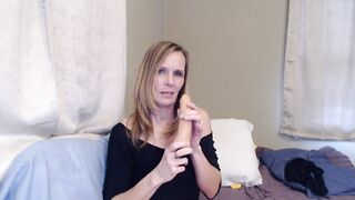 Anal Solo with a Dildo by a Mature MILF Babe