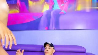 Latina stepsister receives what she wanted from her stepbrother - riding