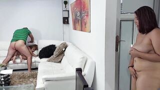 Hot stepdad fucks little Bony and makes her suck his huge cock.