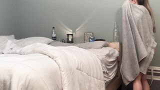 Step mom taken out the shower