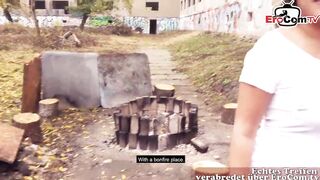 German turkish teen make street outdoor casting Sexdate EroCom Date real nasty Slut