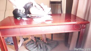 Kinantot Ako Ni StepDad Habang Gumagawa Ng Homework