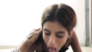 Horny stepsister welcomes me to our parents' house and we fuck hard sex - TUflacasex