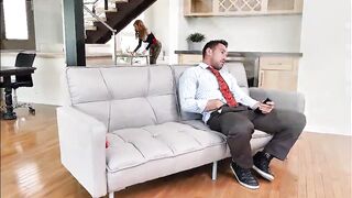 stepMOM fucks VIRGIN stepSON while stepDAD fucks stepDAUGHTER- Lauren Phillips, Zoey Monroe