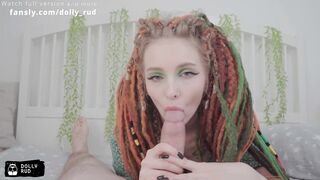 Stepsister with dreadlocks sucked and gave herself / Dolly Rud -2