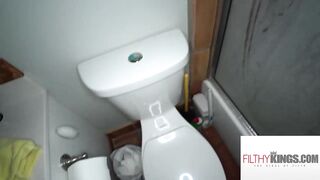 FilthyPOV - WEIRD BUSTY STEPMOM Wants To Watch Me Pee AND SUCK MY DICK?