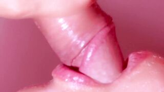 While my parents are not home, stepbrother lets his cock suck her!