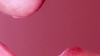 While my parents are not home, stepbrother lets his cock suck her!