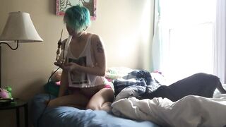 Smoking Hot Amateur with Small Tits Says Good Morning