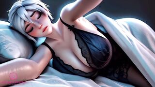 Cuddling With StepMom Ends Up With Cum On Her Big Tits - [Close up / POV / AI]