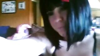 Emo Girl Pussy Play on Webcam
